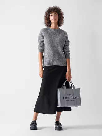 MARC JACOBS | Ledertasche - Tote Bag  THE MEDIUM TOTE LEATHER | grau